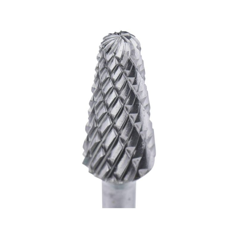 EXTOL INDUSTRIAL FRÉZA KARBIDOVÁ, KONICKÁ ZAKULACENÁ, ⌀6X13MM, ⌀STOPKY 3MM, SEK STŘEDNÍ (DOUBLE-CUT), 8703883 - STOPKOVÉ FRÉZKY - PŘÍSLUŠENSTVÍ