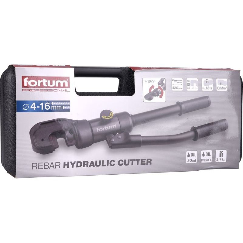 FORTUM KLEŠTĚ ŠTÍPACÍ HYDRAULICKÉ PÁKOVÉ, ROZSAH STŘIHU ⌀ 4-16MM, 430MM, 4900172 - ŠTÍPACÍ KLEŠTĚ - RUČNÍ NÁŘADÍ