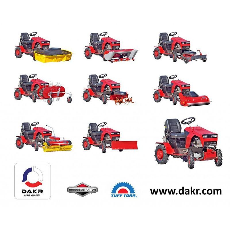 POHONNÁ JEDNOTKA FD52V S VÁLCOVÝM ZAMETACÍM KARTÁČEM SB110 - DAKR - PANTER SYSTÉM - ZAHRADA