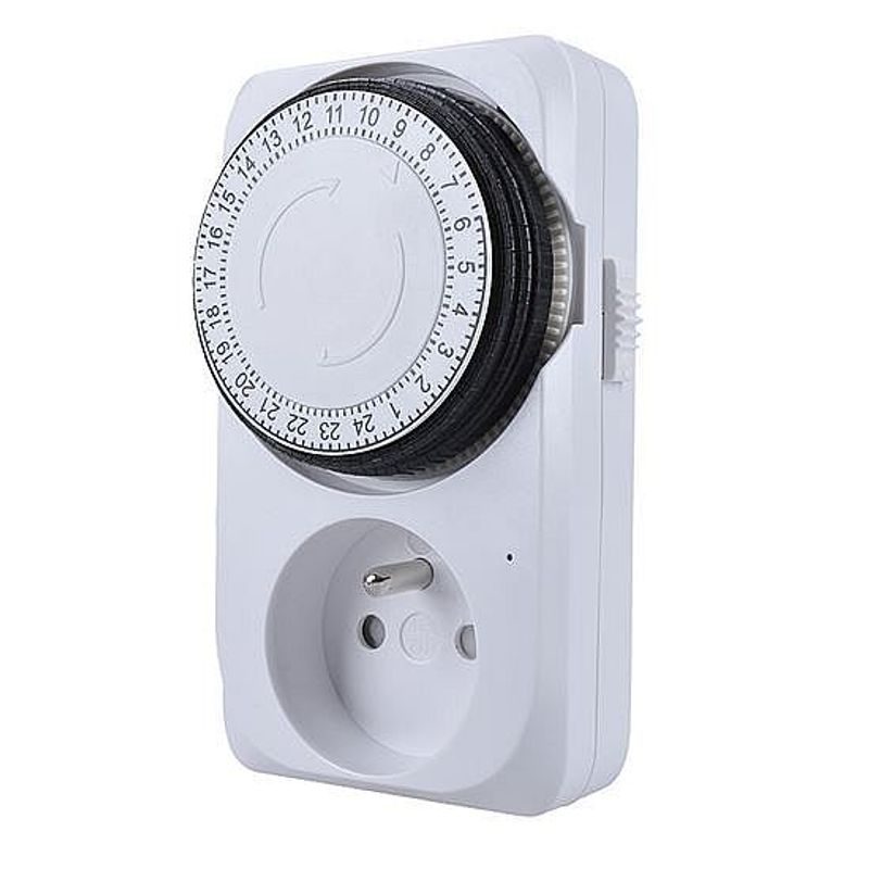 ČASOVÝ SPÍNAČ MECHANICKÝ, DENNÍ 24H., INTERVAL 15MIN, VYPÍNAČ - DOMACÍ AUTOMATIZACE - ZÁSUVKY, TERMOSTATY - DŮM A DOMÁCNOST, ELEKTRO..