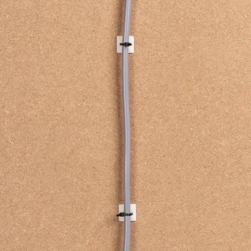 PREMION PREP00033 KABELOVÁ PŘÍCHYTKA SAMOLEPÍCÍ BÍLÁ 19 X 19MM 100KS - STAHOVACÍ PÁSKY, ZDRHY - DÍLNA A GARÁŽ