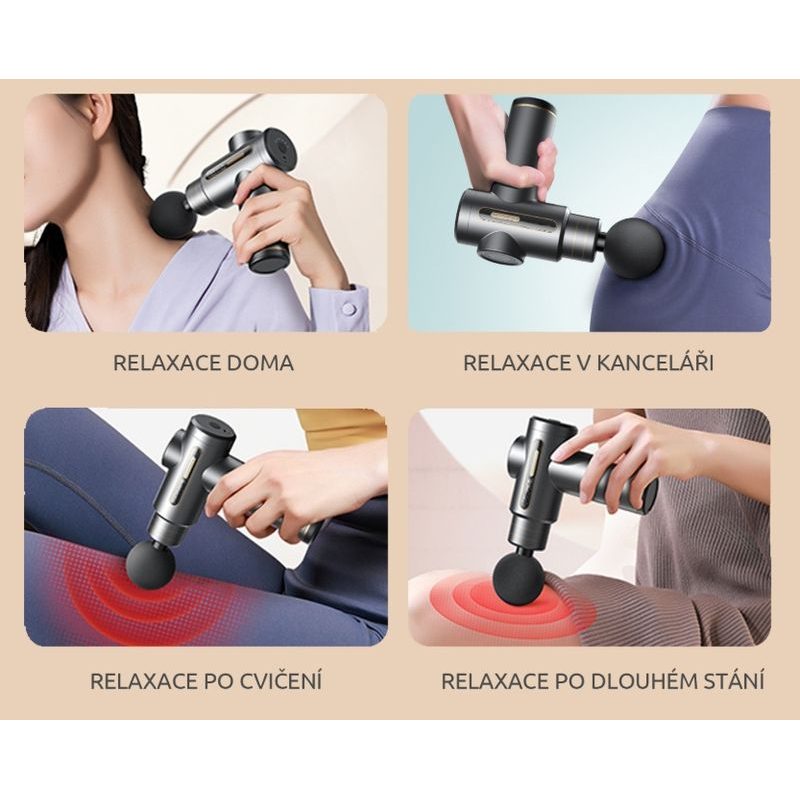 GLOX GLOX750G MASÁŽNÍ PISTOLE - DOPLŇKY A VYCHYTÁVKY - DŮM A DOMÁCNOST, ELEKTRO..