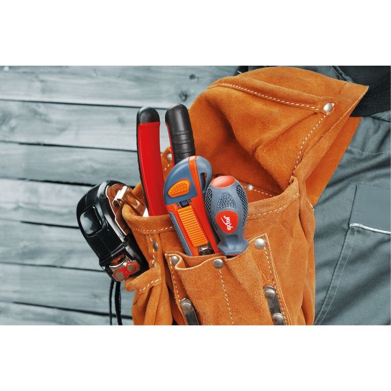 EXTOL PREMIUM PÁS NA NÁŘADÍ KOŽENÝ, 3 KAPSY, 421 - PÁSY NA NÁŘADÍ - PŘÍSLUŠENSTVÍ