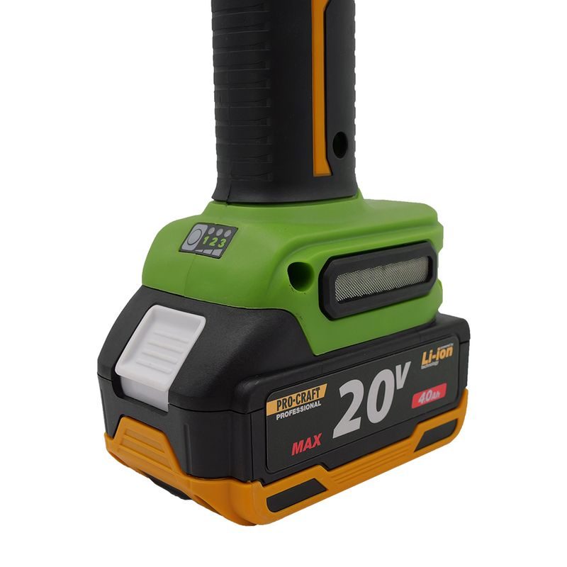 BRUSKA ÚHLOVÁ PROCRAFT PWA220 + RYCHLOUPÍNACÍ MATICE, 10X ŘEZNÝ KOTOUČ CD125X1.0B V KOVOVÉM BOXU | SPWA220/CD125X1.0B/RM14 PROCRAFT - AKU UHLOVÉ BRUSKY - AKU NÁŘADÍ