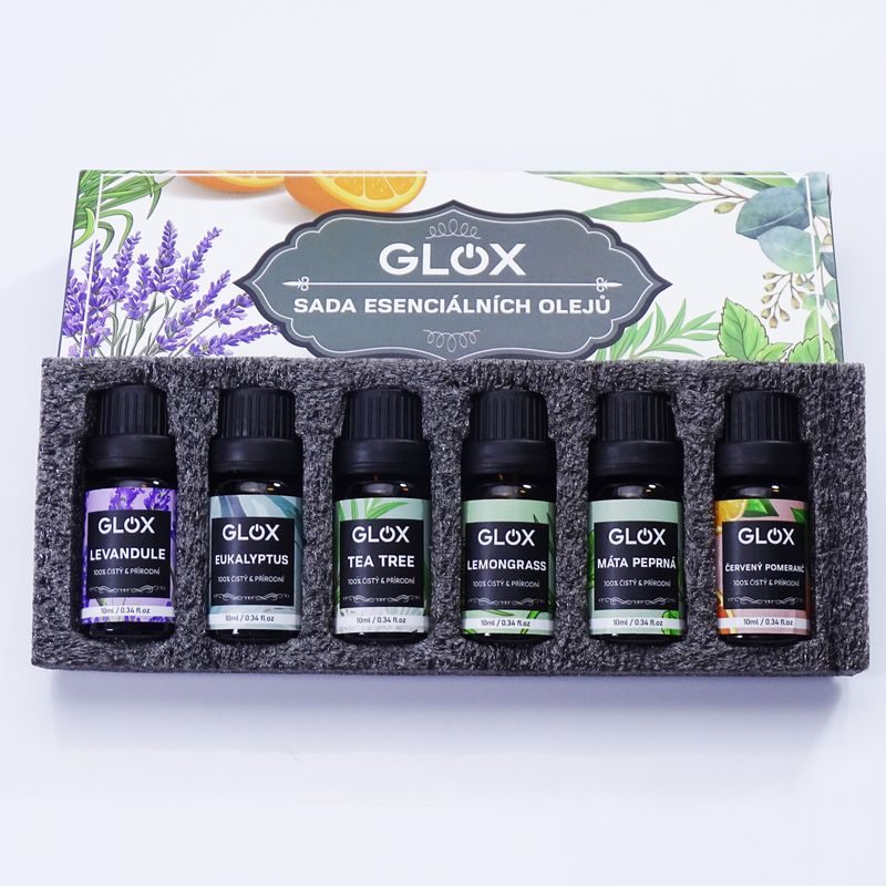 GLOX GLOXAO1 SADA 6KS AROMA OLEJŮ - AROMADIFUZÉRY - DŮM A DOMÁCNOST, ELEKTRO..