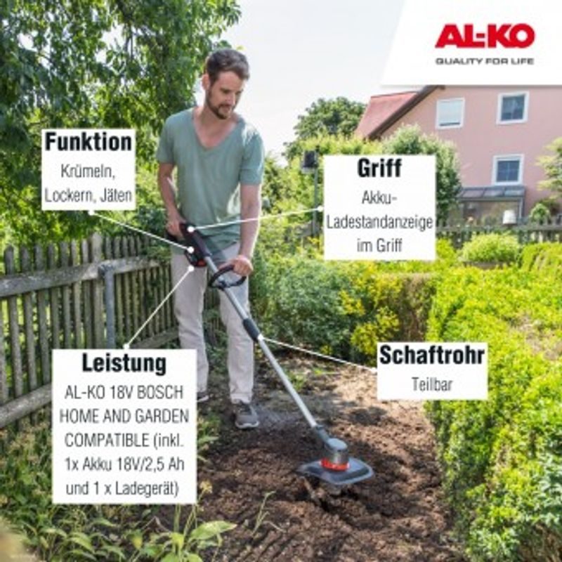 TL 1820 18V SET AL-KO - AKU KULTIVÁTORY - ZAHRADA
