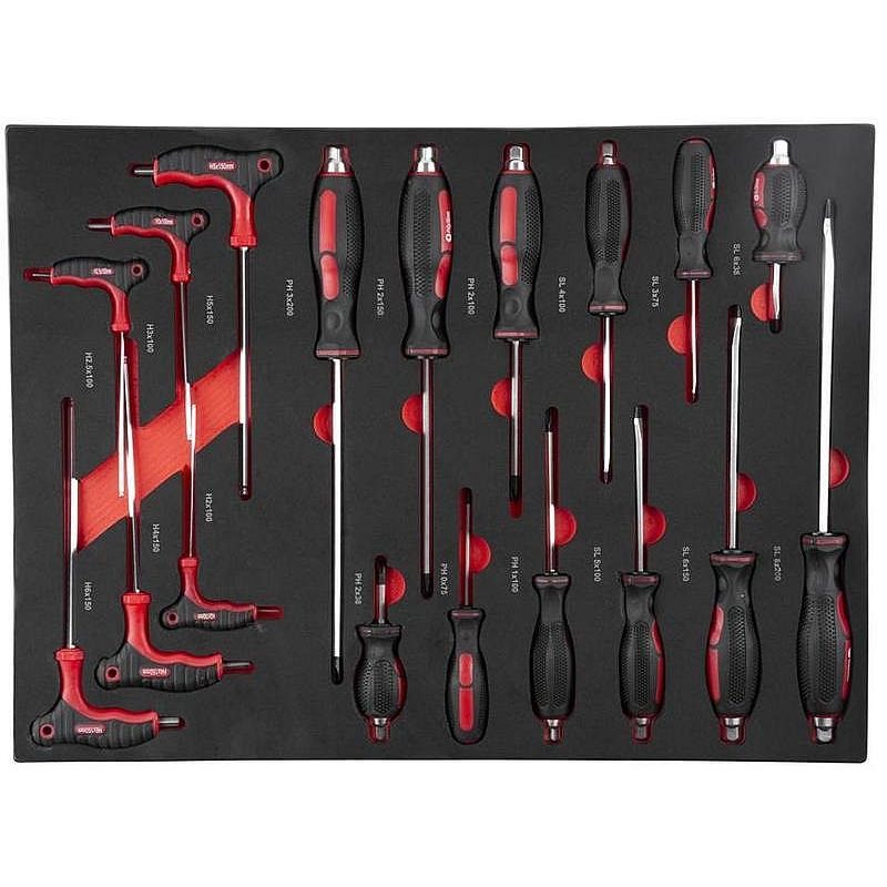 DÍLENSKÝ VOZÍK B224 SKŘÍŇKA, 6 ZÁSUVEK, 245KS NÁŘADÍ - VOZÍKY S NÁŘADÍM - DÍLNA A GARÁŽ