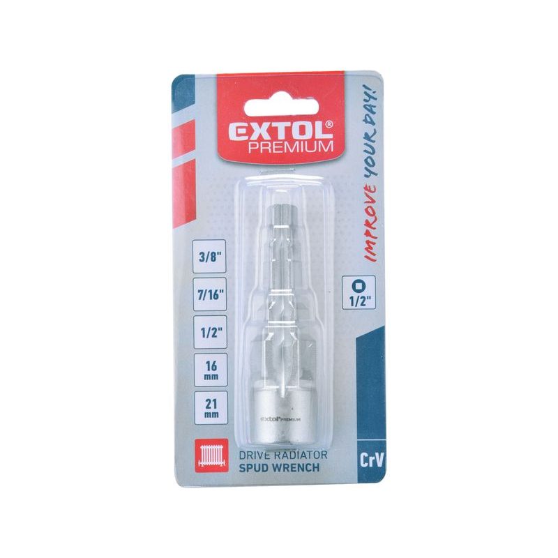 EXTOL PREMIUM KLÍČ NA RADIÁTORY PĚTISTUPŇOVÝ, 1/2"VNITŘNÍ ČTYŘHRAN, 8816200 - RÁČNOVÉ KLÍČE - RUČNÍ NÁŘADÍ