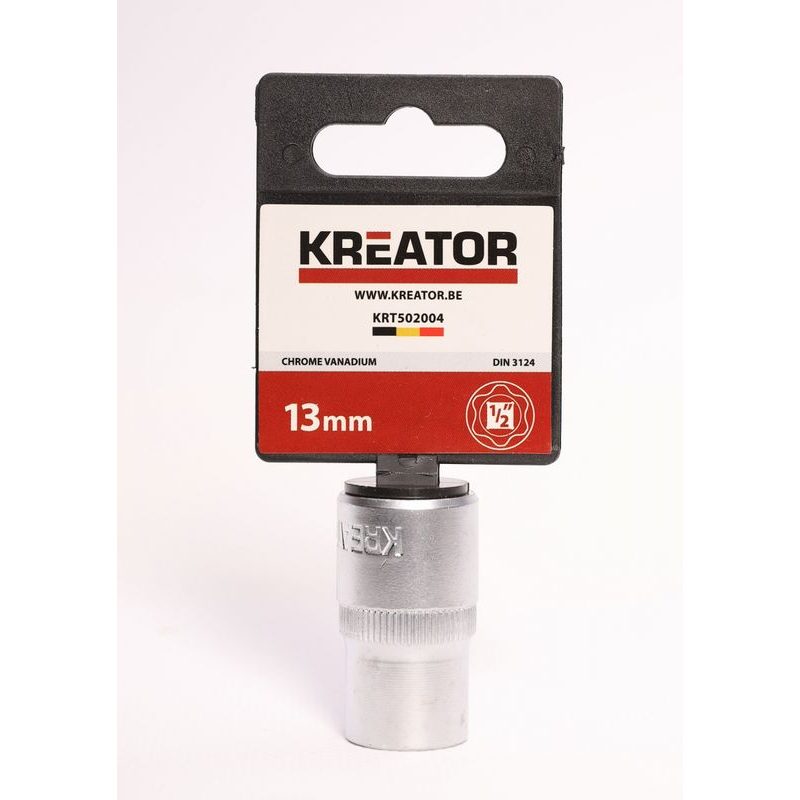 KREATOR KRT502004 1/2" NÁSTRČNÁ HLAVICE (OŘECH) 13MM - NÁSTRČNÉ HLAVICE, OŘECHY - RUČNÍ NÁŘADÍ
