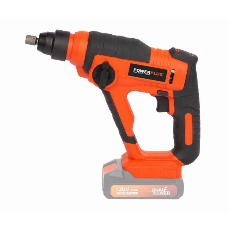 POWERPLUS POWDP15600 AKU VRTACÍ KLADIVO 20V (BEZ AKU) - AKU VRTACÍ, SEKACÍ A KOMBINOVANÁ KLADIVA - AKU NÁŘADÍ