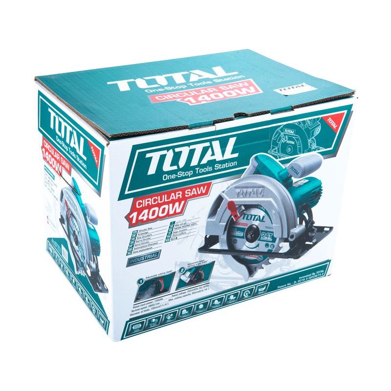 TOTAL PILA KOTOUČOVÁ, 1400W, 185MM, TS1141856 - ZNAČKA TOTAL - ELEKTRICKÉ NÁŘADÍ