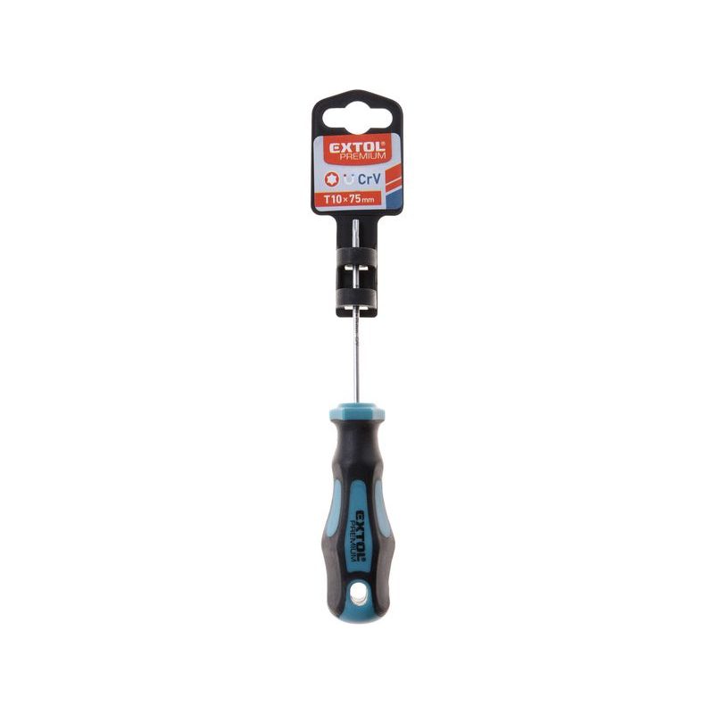 EXTOL PREMIUM ŠROUBOVÁK TORX, TTA10X75MM, CRV, 8819244 - ŠROUBOVÁKY TORX - RUČNÍ NÁŘADÍ