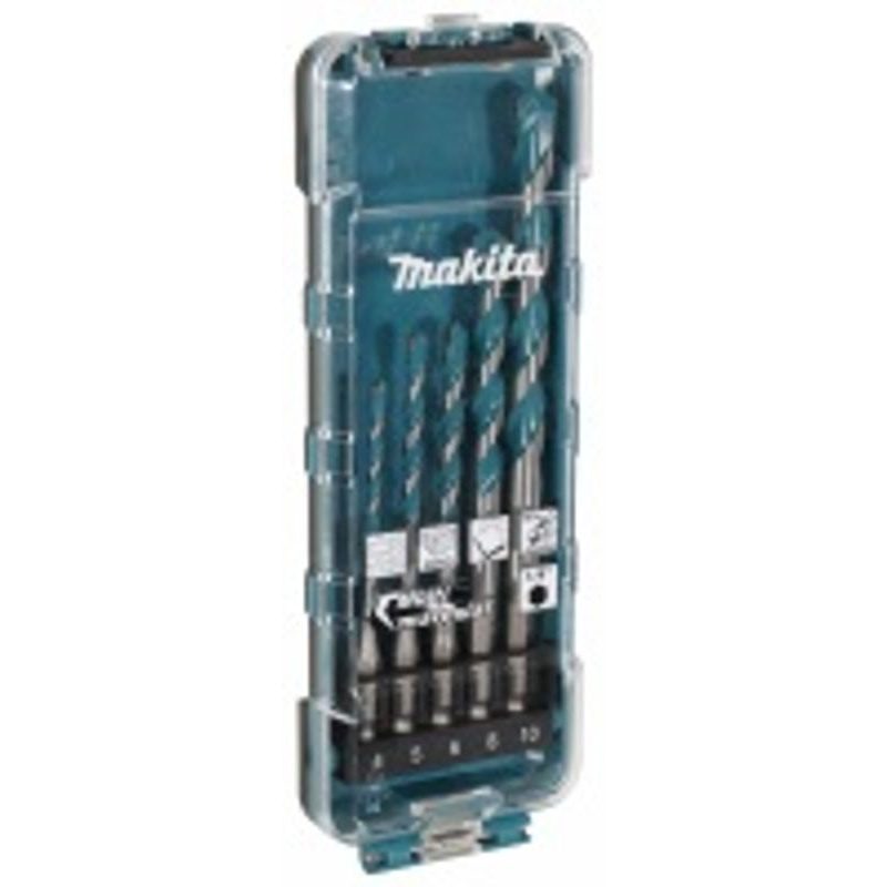 MAKITA E-16732 - SADA VRTÁKŮ ŠESTIHRAN 1/4" UNIVERZÁLNÍCH MULTIMATERIÁL 5 KS V PLASTOVÉ KRABIČCE - VRTÁKY DO KOVU - PŘÍSLUŠENSTVÍ