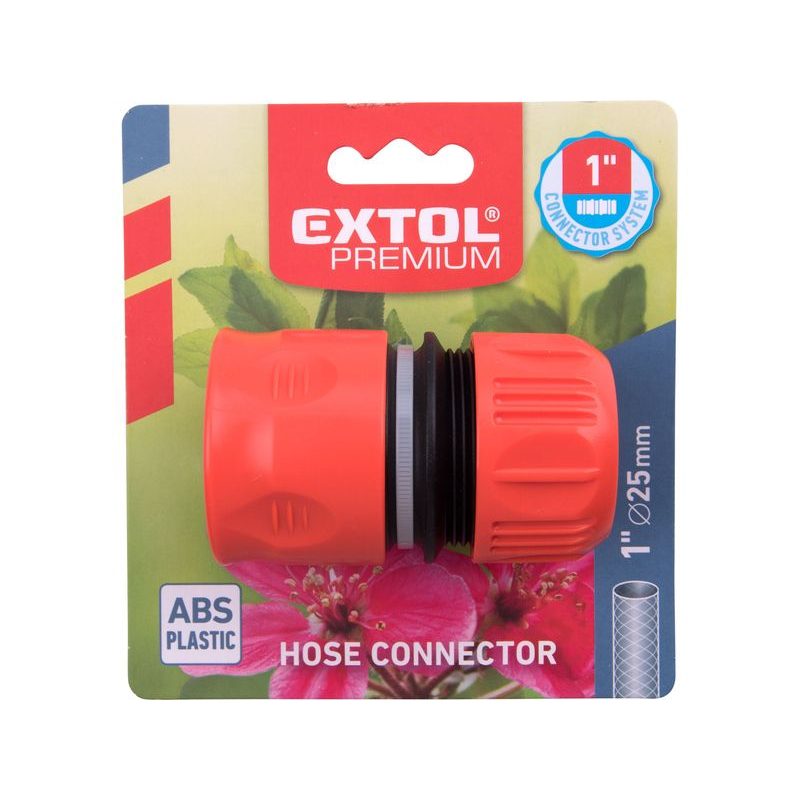 EXTOL PREMIUM RYCHLOSPOJKA NA HADICI 1"SYSTÉM, ABS, 8876503 - PLASTOVÉ SPOJKY - ZAHRADA