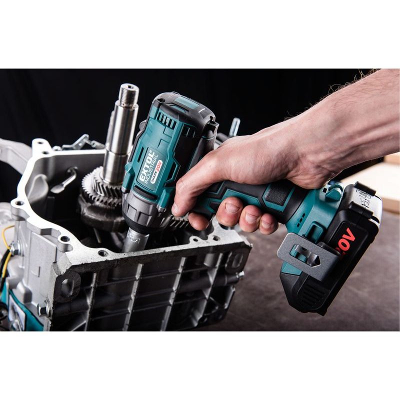 EXTOL INDUSTRIAL UTAHOVÁK RÁZOVÝ 1/2" AKU SHARE20V, 250NM, BRUSHLESS, 20V LI-ION, 2AH, 8791810 - RÁZOVÝ UTAHOVÁK 20 - 60 V - AKU NÁŘADÍ