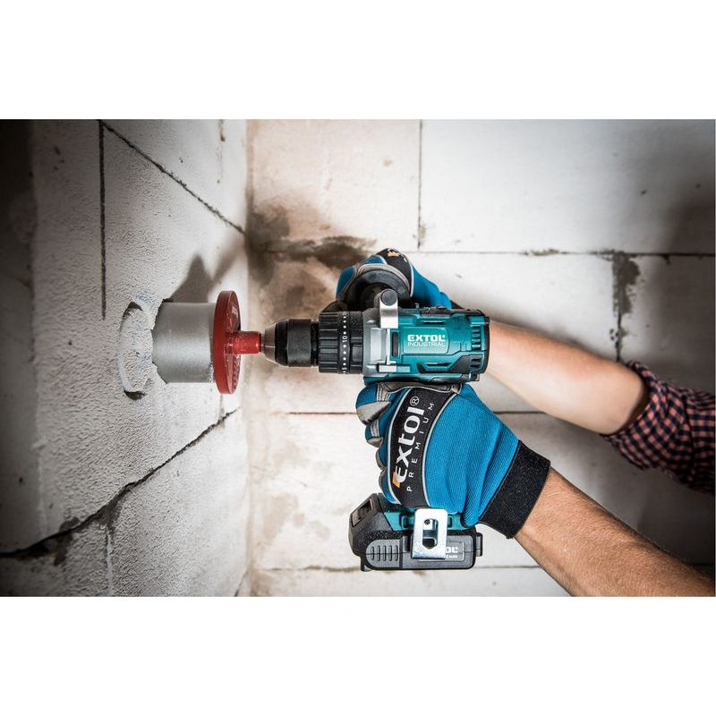 EXTOL INDUSTRIAL VRTACÍ ŠROUBOVÁK AKU S PŘÍKLEPEM SHARE20V, BRUSHLESS, 20V LI-ION, 2AH, 8791800 - PŘÍKLEPOVÝ ŠROUBOVÁK 18V - 20V - AKU NÁŘADÍ