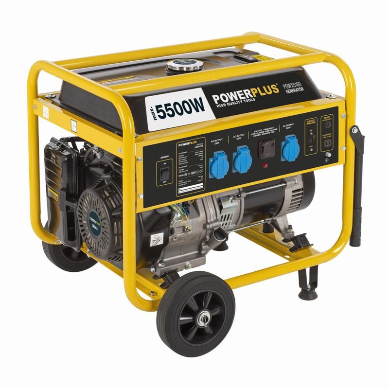 POWERPLUS POWX5160 ELEKTROCENTRÁLA 5.500 W - JEDNOFÁZOVÉ CENTRÁLY - ELEKTROCENTRÁLY