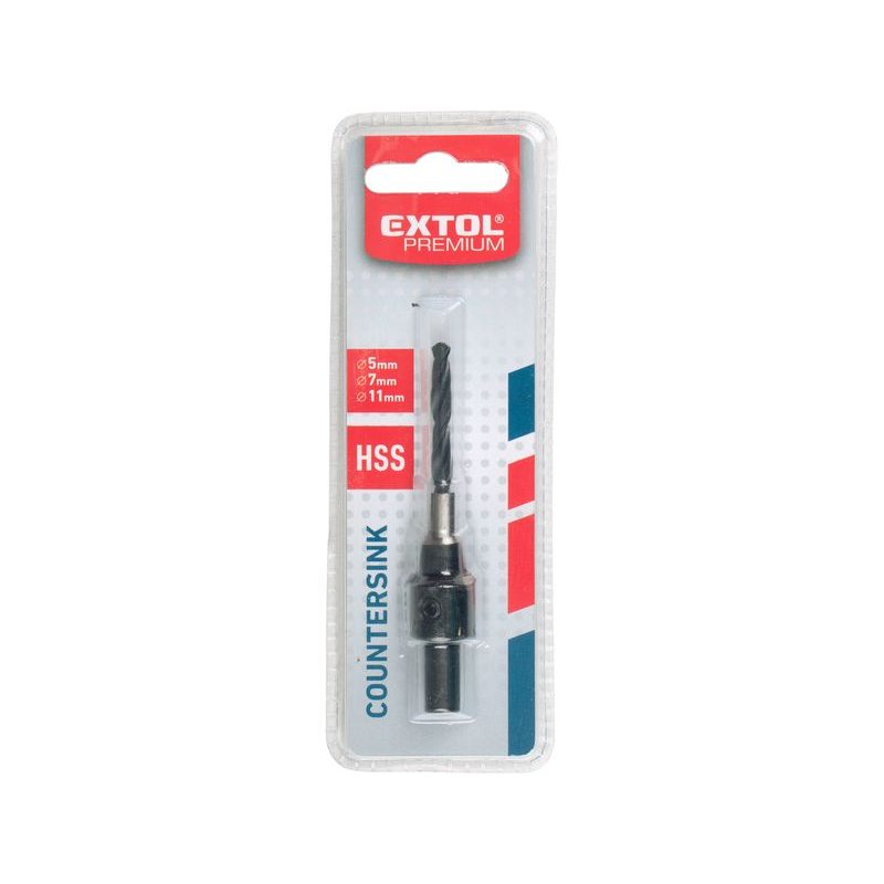 EXTOL PREMIUM VRTÁK NA KONFIRMÁTY, PRO ŠROUB 7MM, O VRTÁKU 5MM, HSS, 8801207 - FRÉZOVACÍ VRTÁKY DO DŘEVA - PŘÍSLUŠENSTVÍ