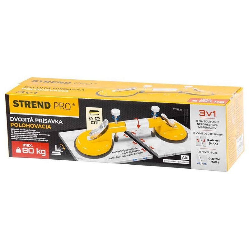 DRŽÁK NA SKLO, 2 PŘÍSAVKY, NOSNOST 80KG - PŘÍSAVKY NA SKLO - DÍLNA A GARÁŽ