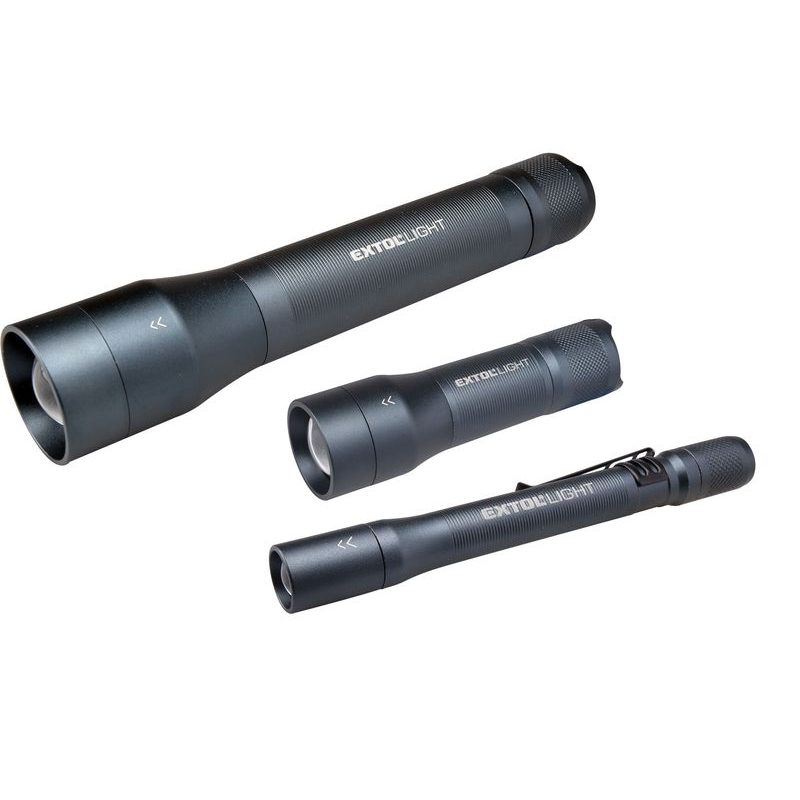 EXTOL LIGHT SVÍTILNA, ZOOM, CELOKOVOVÁ, 250LM, CREE XPG, 43153 - KAPESNÍ SVÍTILNY A ČELOVKY - SVÍTIDLA