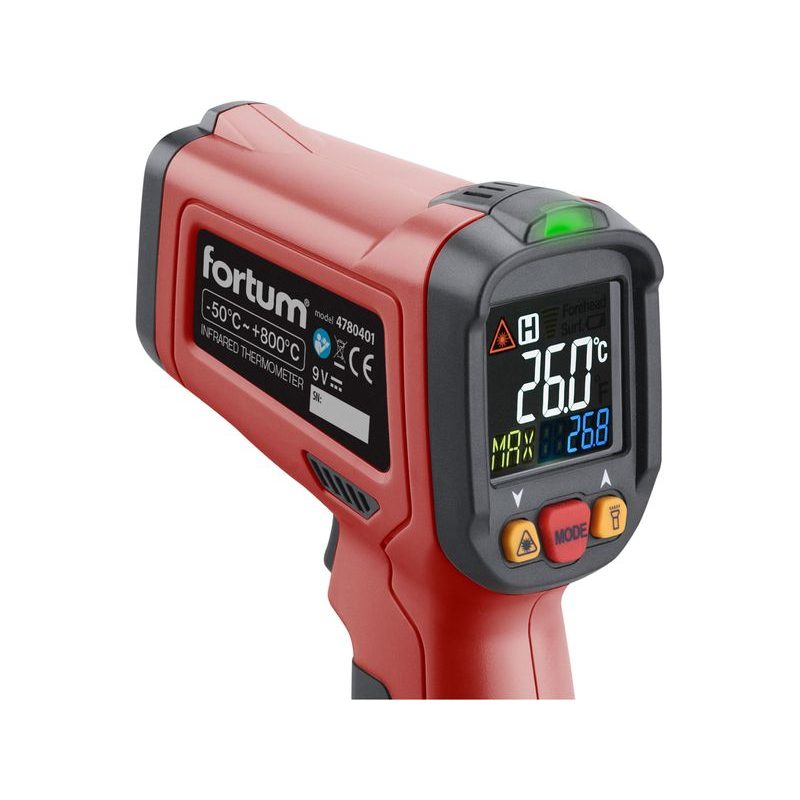 FORTUM TEPLOMĚR BEZKONTAKTNÍ IR PRŮMYSLOVÝ, SE SONDOU, 4780401 - MĚŘIČE TEPLOTY - MĚŘÍCÍ TECHNIKA