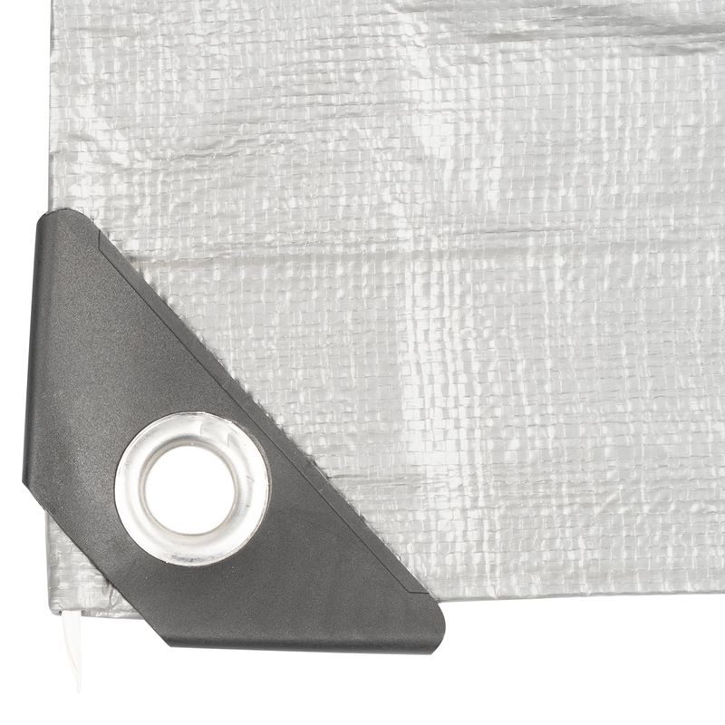 PLACHTA PROCRAFT ST10X12 200G/M2 NEPROMOKAVÁ S OKY 10X12 M STŘÍBRNÁ | ST10X12 PROCRAFT - EXTRA SILNÉ 200G/M2 - DÍLNA A GARÁŽ