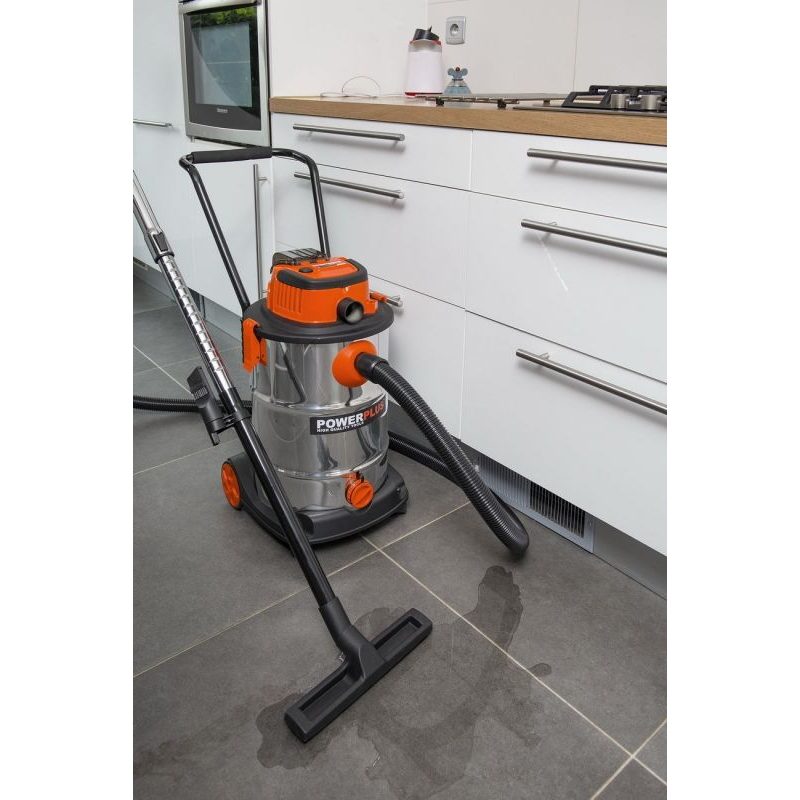 POWERPLUS POWDP6050 AKU VYSAVAČ SUCHO/MOKRO 20V (BEZ AKU) 30L - AKU VYSAVAČE, FUKARY - AKU NÁŘADÍ