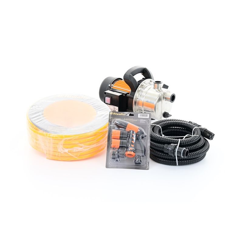 RIWALL PRO REJP 1000 INOX SET ZAHRADNÍ PROUDOVÉ ČERPADLO 1000 W S PŘÍSLUŠENSTVÍM - ČERPADLA - ZAHRADA