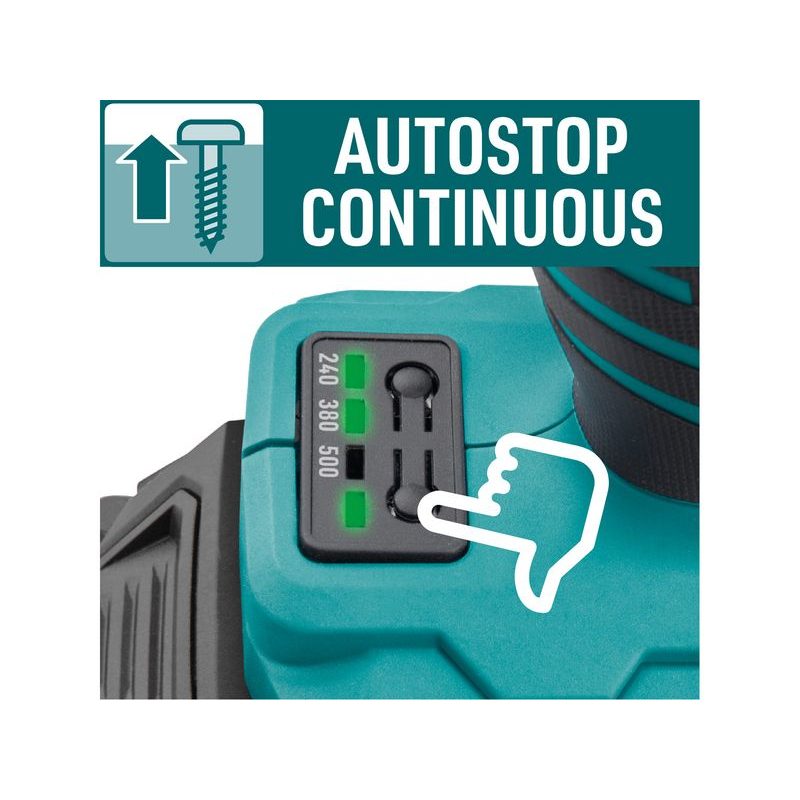 EXTOL INDUSTRIAL UTAHOVÁK RÁZOVÝ 1/2" AKU SHARE20V, 500NM, BRUSHLESS, BEZ BATERIE A NABÍJEČKY, 8791815 - UTAHOVÁK BEZ AKU 18V - AKU NÁŘADÍ