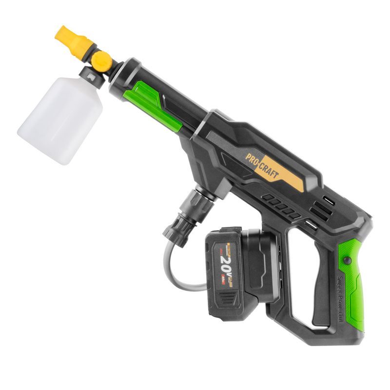 SADA AKU TLAKOVÁ MYČKA PROCRAFT CW20 + BATERIE 20/4 A NABÍJEČKA 20/1 | SCW20 PROCRAFT - AKU VYSOKOTLAKÝ ČISTIČ - VAPKA - AKU NÁŘADÍ