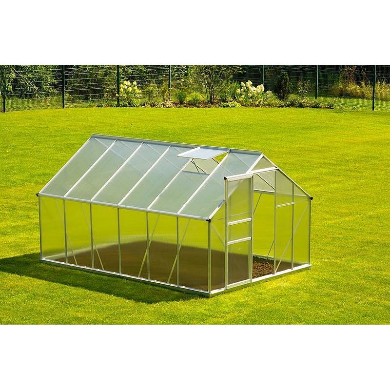 SKLENÍK GREENHOUSE, ALU, PC 6 MM, 250X370X195CM - SKLENÍK, FOLIOVNÍK - ZAHRADA