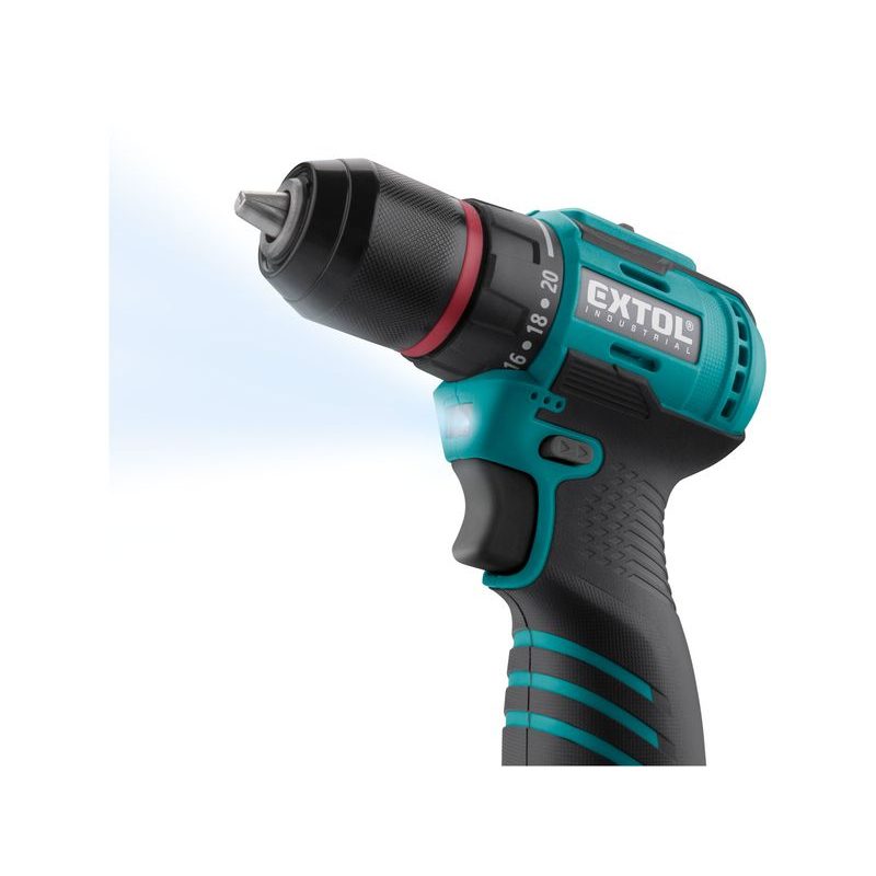 EXTOL INDUSTRIAL EC12 VRTACÍ ŠROUBOVÁK AKU, BRUSHLESS, 16V LI-ION, 2×2AH, 8791152 - AKU ŠROUBOVÁK 14,4 V - AKU NÁŘADÍ