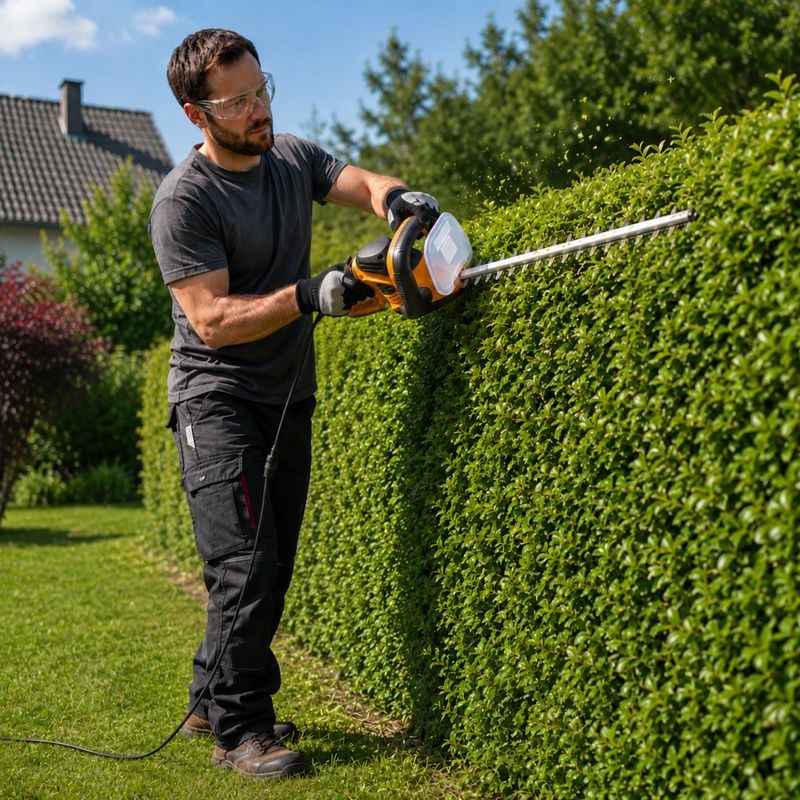 RIWALL PRO REH 6261 RH PLOTOSTŘIH S OTOČNOU RUKOJETÍ A ELEKTRICKÝM MOTOREM 620 W - NŮŽKY NA ŽIVÝ PLOT (PLOTOSTŘIH) - ZAHRADA