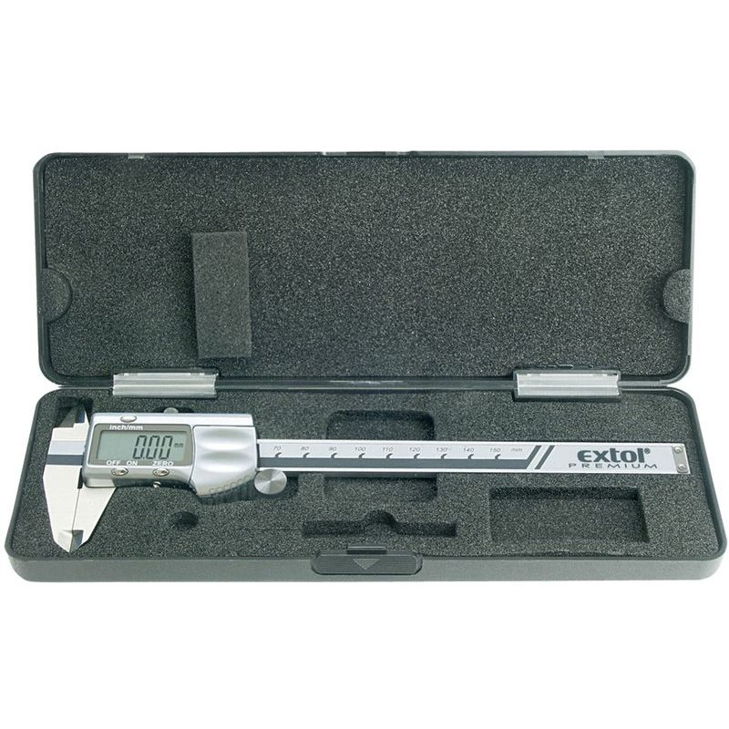 EXTOL PREMIUM MĚŘÍTKO POSUVNÉ DIGITÁLNÍ KOVOVÉ, 0-150MM, 8825225 - POSUVNÁ MĚŘÍTKA - MĚŘÍCÍ TECHNIKA