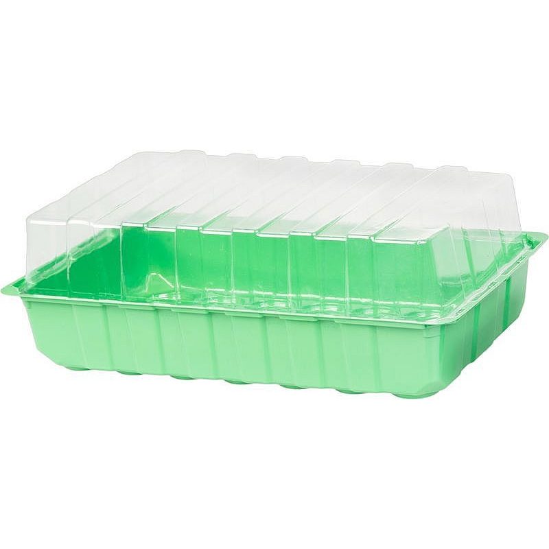 MINIPAŘENIŠTĚ S VÍKEM 24 SAZENIC, 35,5X22X13CM - PAŘENIŠTĚ A SADBOVAČE - ZAHRADA