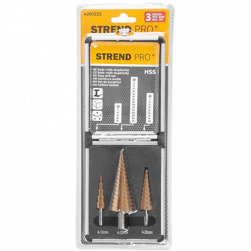 VRTÁKY STUPŇOVITÉ, SADA 3KS - STUPŇOVITÉ VRTÁKY - PŘÍSLUŠENSTVÍ