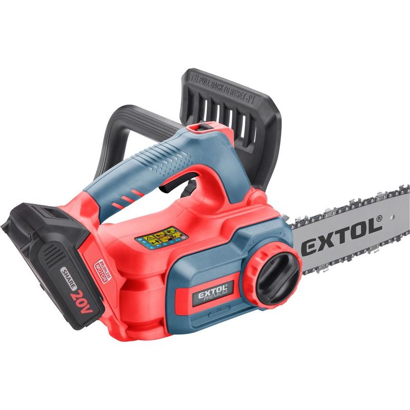 EXTOL PREMIUM PILA ŘETĚZOVÁ AKU SHARE20V, BRUSHLESS, 30CM, 2AH, 8891920 - AKU ŘETĚZOVÉ PILY - ZAHRADA