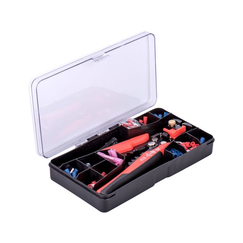EXTOL PREMIUM KLEŠTĚ ODIZOLOVACÍ/KRIMPOVACÍ A KONCOVKY, SADA 231KS, 210MM/0,2-6MM2, 8831126 - KLEŠTĚ - RUČNÍ NÁŘADÍ