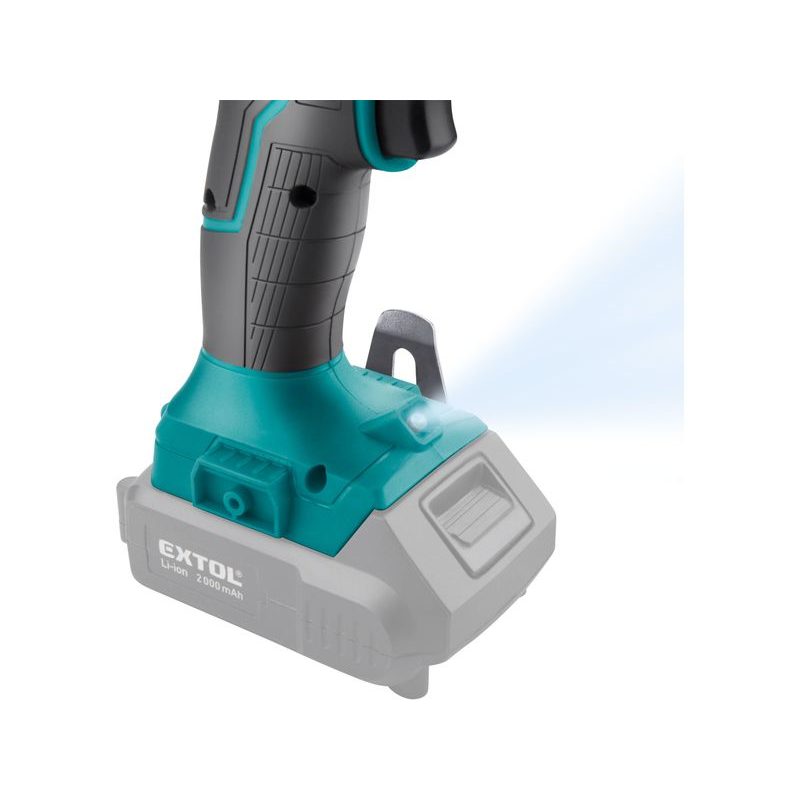 EXTOL INDUSTRIAL ZRUŠENO! NAHRAZENO VÝROBKEM 8791805, VRTACÍ ŠROUBOVÁK AKU S PŘÍKLEPEM SHARE20V, BRUSHLESS, 20V LI-ION, BEZ BATERIE A NABÍJEČKY, 8791803 - PŘÍKLEPOVÝ ŠROUBOVÁK BEZ AKU - AKU NÁŘADÍ