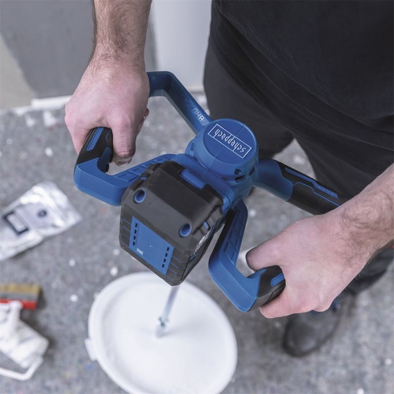 SCHEPPACH BC-PMX100-X-SET L 20 V IXES AKU MÍCHADLO STAVEBNÍCH MATERIÁLŮ + 4AH BATERIE + NABÍJEČKA 2,4 A - AKU SPECIALITY - AKU NÁŘADÍ