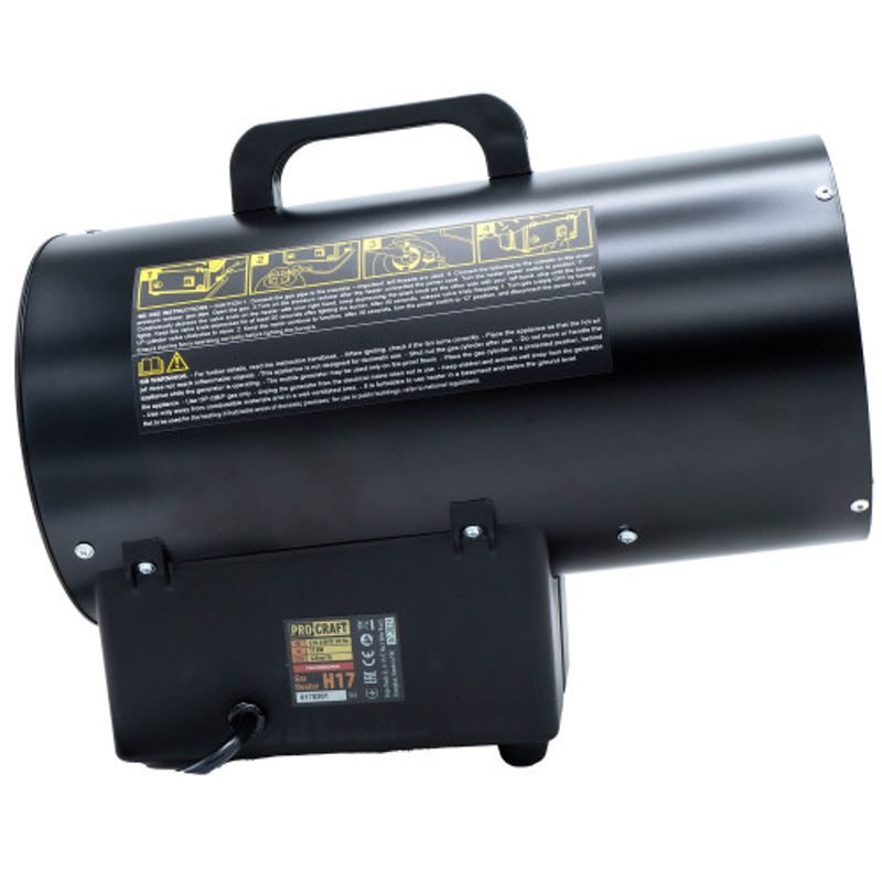 PLYNOVÉ HORKOVZDUŠNÉ TOPIDLO PROCRAFT H17 | H17 PROCRAFT - PLYNOVÁ TOPIDLA - TOPIDLA, VYSOUŠEČE, ODVLHČOVAČE