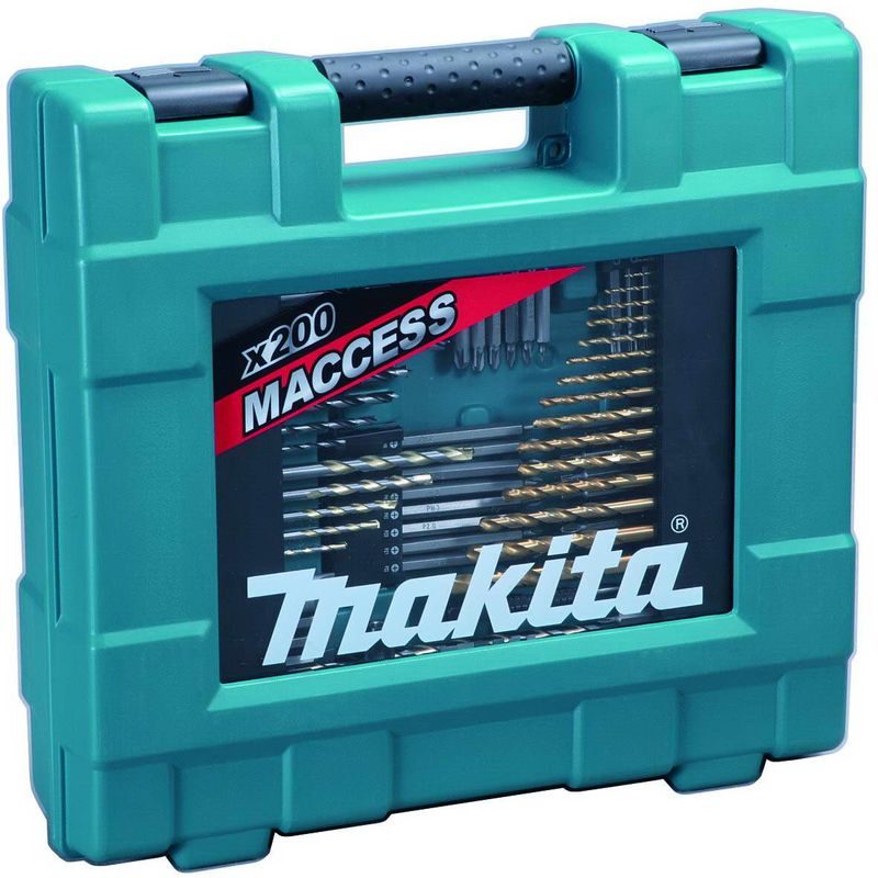 MAKITA D-37194 - SADA BITŮ A VRTÁKŮ 200 KS V PLASTOVÉM KUFRU - SADY BITŮ 1/4 - PŘÍSLUŠENSTVÍ