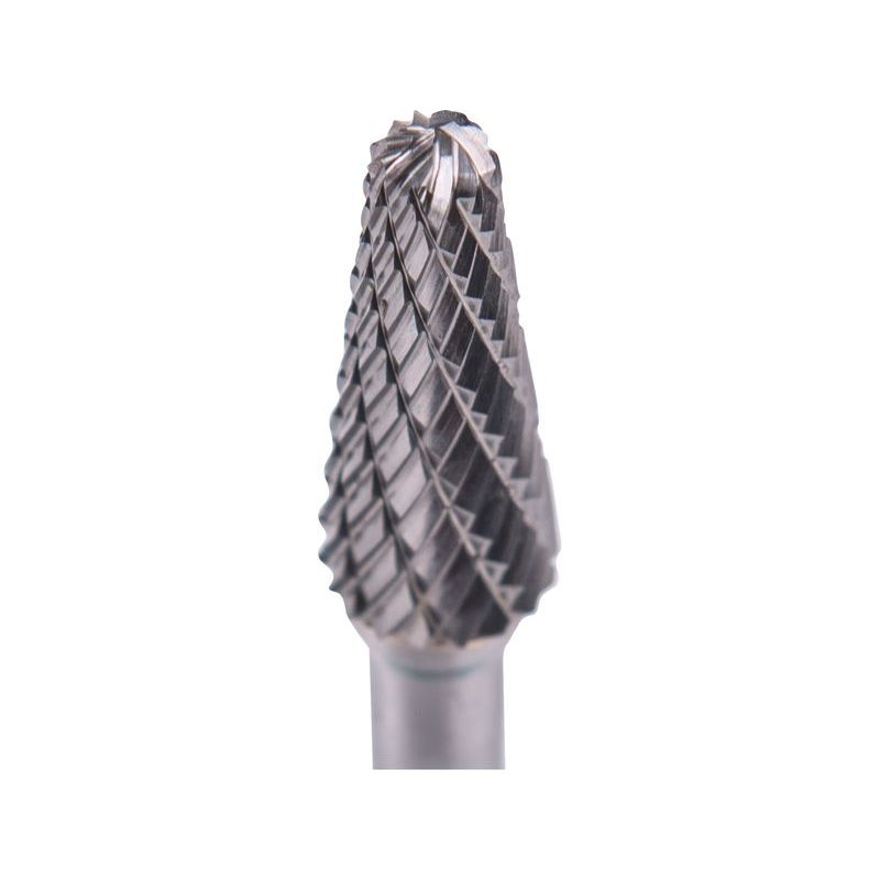 EXTOL INDUSTRIAL FRÉZA KARBIDOVÁ, KONICKÁ 14° ZAKULACENÁ, PR.10X25MM/STOPKA 6MM,SEK STŘEDNÍ (DOUBLE-CUT), 8703784 - STOPKOVÉ FRÉZKY - PŘÍSLUŠENSTVÍ