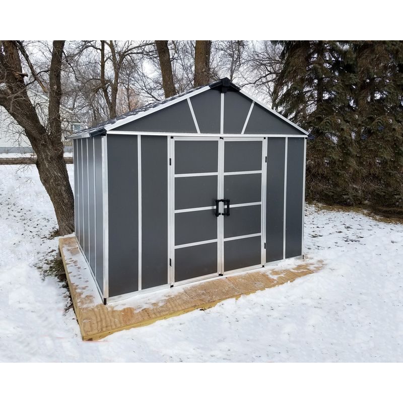 PALRAM - CANOPIA YUKON 11' X 9' ANTRACIT HEAVY DUTY PROSTORNÝ DOMEK S MOŽNOSTÍ DALŠÍHO ROZŠÍŘENÍ (ZÁKLADNÍ MODUL) - ZAHRADNÍ DOMKY - DŮM A DOMÁCNOST, ELEKTRO..