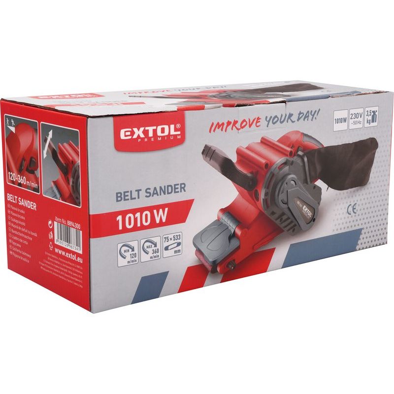 EXTOL PREMIUM EBS 1010 BRUSKA PÁSOVÁ, 1010W, 8894300 - PÁSOVÉ BRUSKY - ELEKTRICKÉ NÁŘADÍ