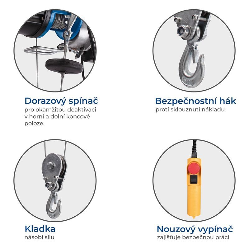 SCHEPPACH HRS 250 LANOVÝ NAVIJÁK ELEKTRICKÝ - ELEKTRICKÉ NAVIJÁKY A KLADKOSTROJE - DÍLNA A GARÁŽ