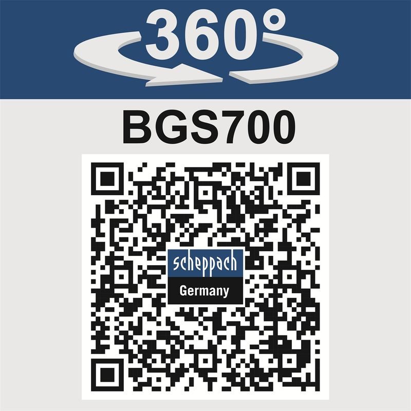 SCHEPPACH BGS 700 KOMBINOVANÁ KOTOUČOVÁ A PÁSOVÁ BRUSKA - DVOUKOTOUČOVÉ BRUSKY - ELEKTRICKÉ NÁŘADÍ