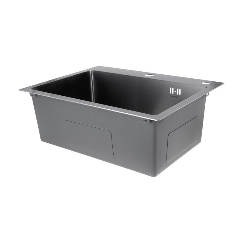 NEREZOVÝ DŘEZ MIXXUS MH5843 DECOR SS COLOR SE SIFONEM, NEREZ | MH5843 DECOR SS COLOR MIXXUS - DŘEZY - SANITA