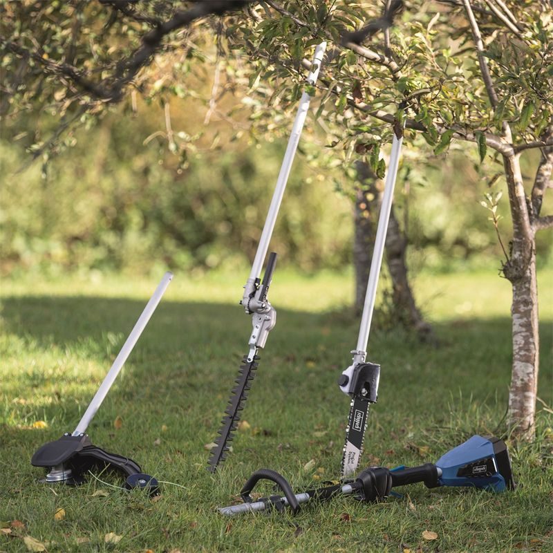 SCHEPPACH BC-MFH400-X SET S4.5 AKU 20 V IXES MULTIFUNKČNÍ STROJ 4V1 + 2X 2AH BATERIE + NABÍJEČKA 2,4 A - MULTI-STROJE - ZAHRADA