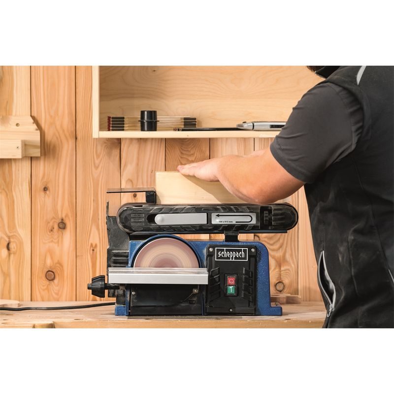 SCHEPPACH BTS 900 MULTIFUNKČNÍ PÁSOVÁ A ČELNÍ BRUSKA - PÁSOVÉ BRUSKY - ELEKTRICKÉ NÁŘADÍ